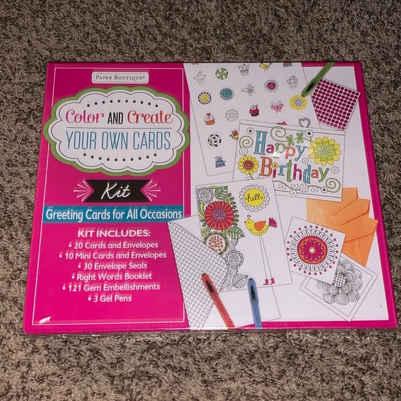 NWT COLOR AND CREATE YOUR OWN CARDS - Picture 1 of 2